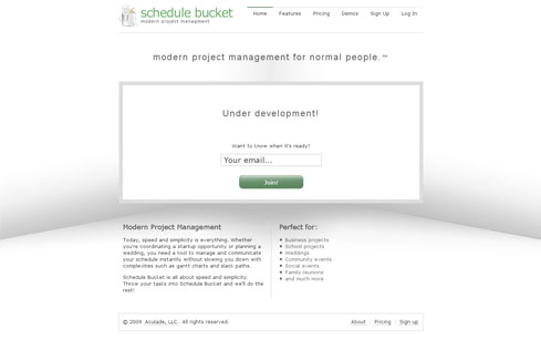 Go To Schedule Bucket Website Screenshot